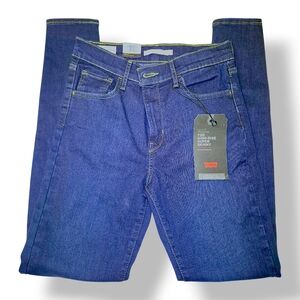 NWT Levi’s 720 High-Rise Super Skinny Jeans Womens Size 28 x30 Dark Blue Wash